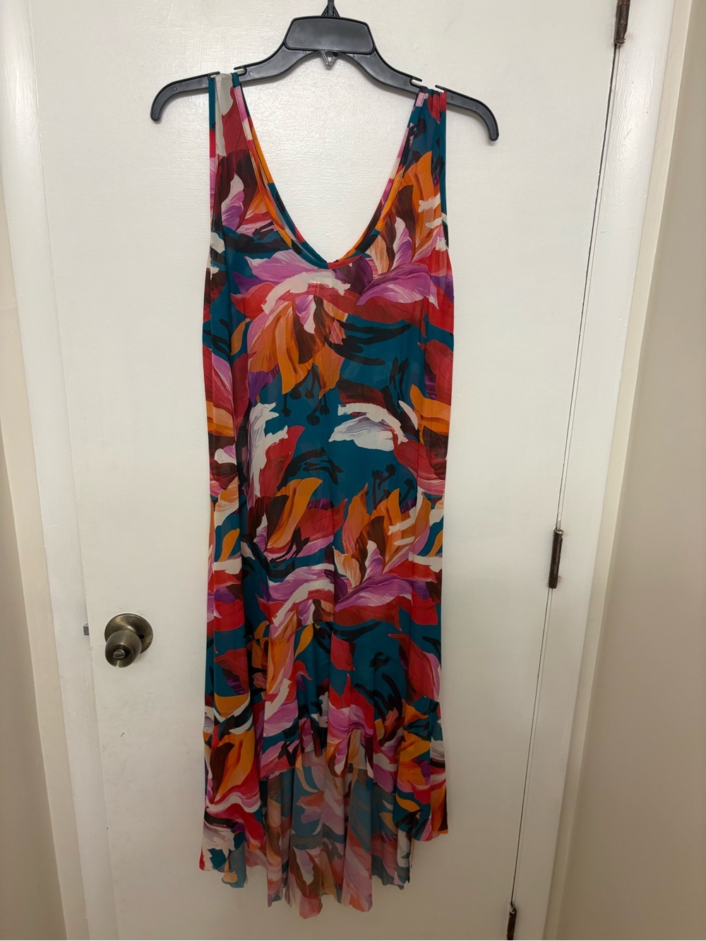 Profile by Gottex Sugar and Spice Mesh Dress Swim Cover Up High-Low Size Medium